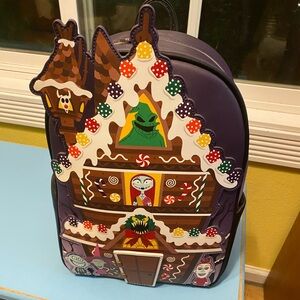 Nightmare before Christmas Gingerbread house lounge fly backpack